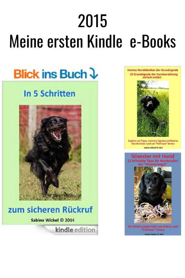 meine drei ebook cover über Emmas Hundeerziehung